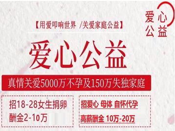 凤泉捐卵助孕生子 爱心志愿者招募